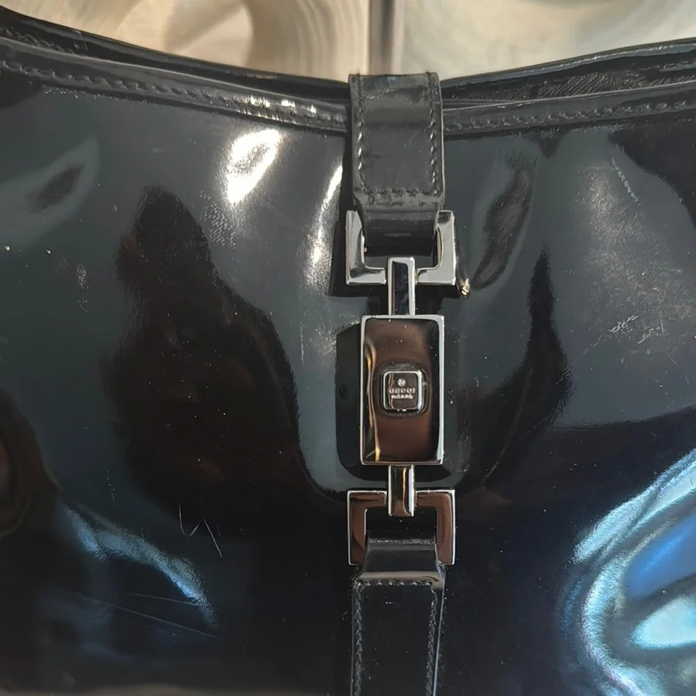 Authentic Gucci Black LeatherJackie Shoulder Bag